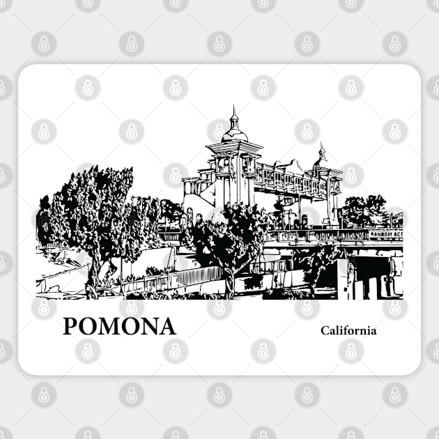 Pomona - California Magnet by Lakeric